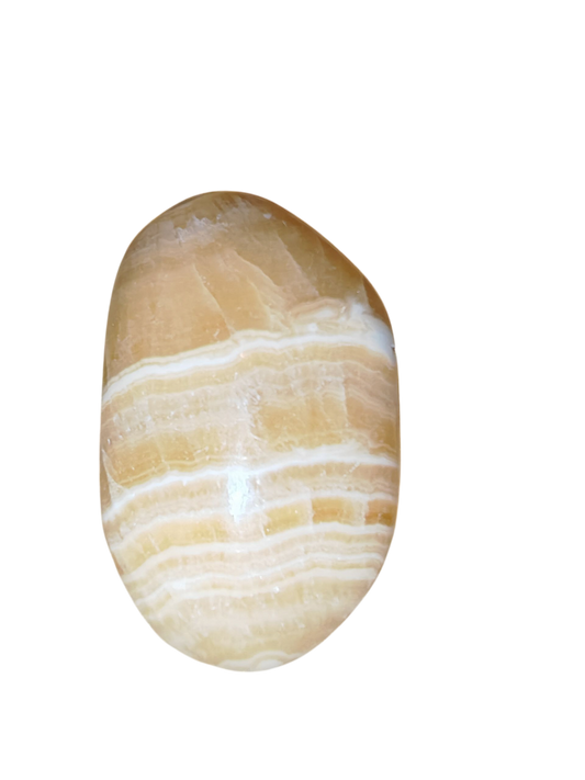 Oranje calciet palmsteen (A)