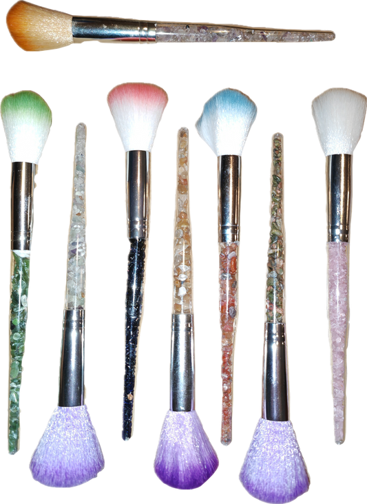 Makeup kwast met edelstenen